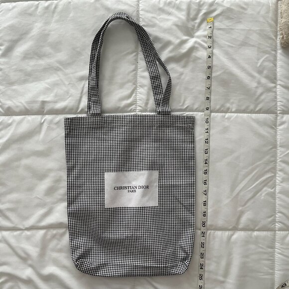 Christian Dior Paris Tote Bag Japan 2023 Limited Edition Houndstooth Novelty Bag - Picture 4 of 6